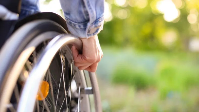 man in wheelchair