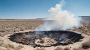 AI generated image of burn pit