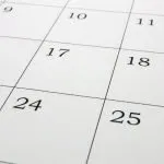 photo of a calendar
